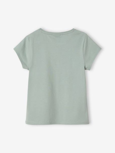 Meisjes-T-shirt met korte mouwen Spirit® Kaki - vertbaudet enfant 