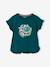 Tee-shirt volanté motif à sequins fille rose pâle+vert - vertbaudet enfant 