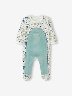 Pyjama bébé garçon en velours ouverture pont  - vertbaudet enfant