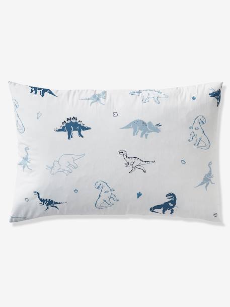Parure housse de couette enfant et taie d'oreiller HELLO DINOS écru / vert - vertbaudet enfant 