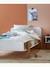 Lit enfant avec rangements LIGNE ARCHITEKT BLANC/BOIS - vertbaudet enfant 