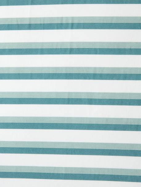 Drap-housse enfant QUEL CHANTIER ! écru / vert - vertbaudet enfant 