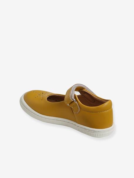 Babies cuir fille collection maternelle jaune moutarde - vertbaudet enfant 