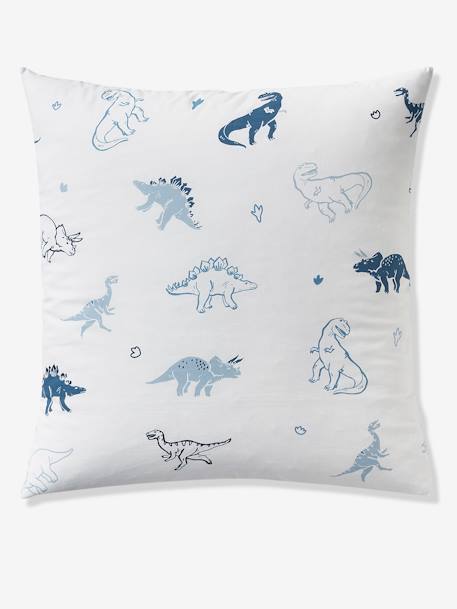 Parure housse de couette enfant et taie d'oreiller HELLO DINOS écru / vert - vertbaudet enfant 