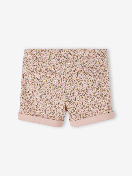Short tregging imprimé fleurs fille rose blush imprimé - vertbaudet enfant 