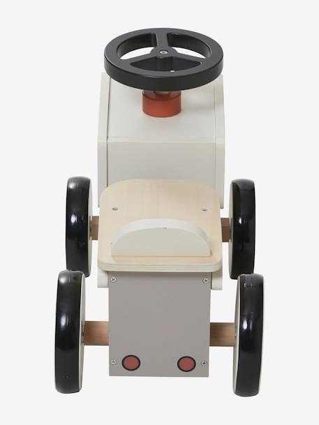 Porteur tracteur en bois FSC® GRIS CLAIR UNI - vertbaudet enfant 