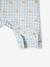 Pyjama bébé en flanelle de coton ouverture naissance carreaux ivoire - vertbaudet enfant 