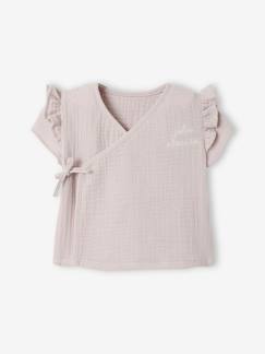 Baby-T-shirt, coltrui-T-shirt-Babyhemdje voor pasgeborenen van gaaskatoen