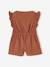 Combi-short en gaze de coton bébé terracotta imprimé - vertbaudet enfant 