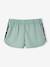Short de sport technique bandes motifs fleurs fille light sauge - vertbaudet enfant 