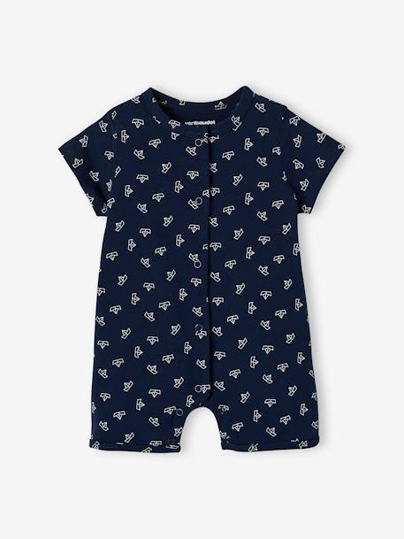 Set van 2 pyjama's met short voor babyjongens Oeko Tex® set ivoor - vertbaudet enfant 