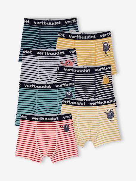 Lot de 7 slips imprimés - Bleu marine/blanc/bleu - Garçon - 4.40 Lot de 7 slips imprimés - Bleu marine/blanc/bleu - Garçon - 4.40