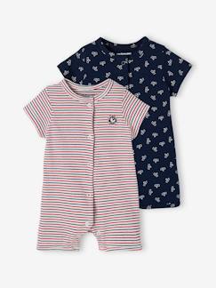 Baby-Set van 2 pyjama's met short voor babyjongens Oeko Tex®