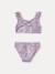 Maillot de bain 2 pièces sirène fille ivoire imprimé - vertbaudet enfant 