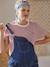 T-shirt coton brodé grossesse et allaitement personnalisable Rayé marine+Rayé rouge - vertbaudet enfant 
