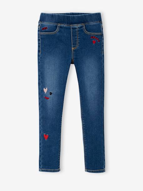 Tregging denim fille stone - vertbaudet enfant 