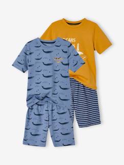 Jongens-Set van 2 Oeko-Tex® pyjama's voor jongens met walvissen