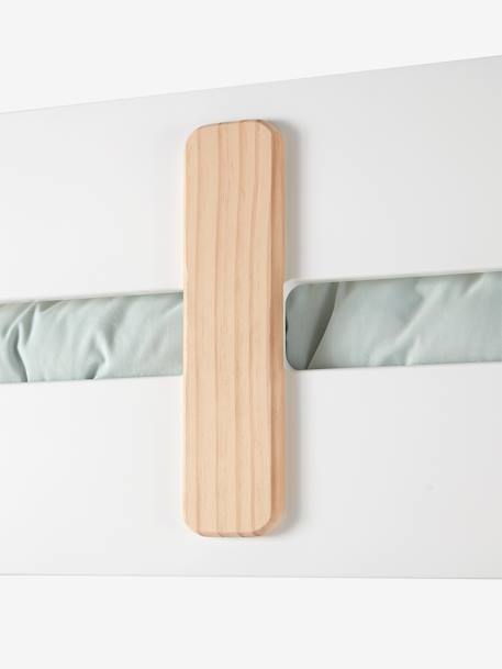 Lit superposé triple Everest 90x190cm BLANC/BOIS - vertbaudet enfant 