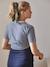 T-shirt coton brodé grossesse et allaitement personnalisable Rayé marine+Rayé rouge - vertbaudet enfant 
