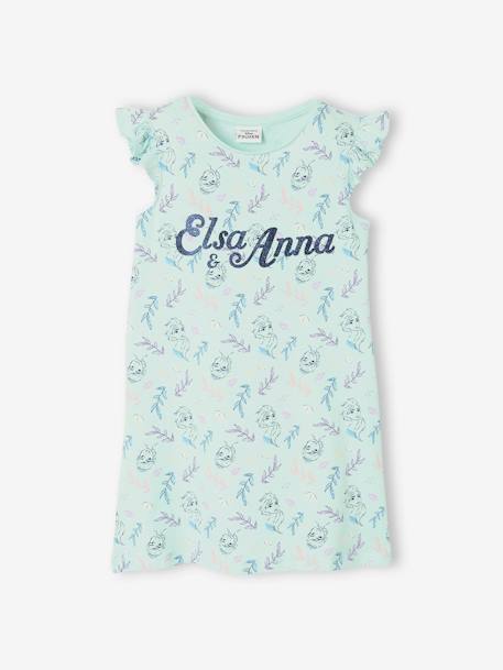 Nachthemd Disney Frozen® voor meisjes Blauw met print - vertbaudet enfant 