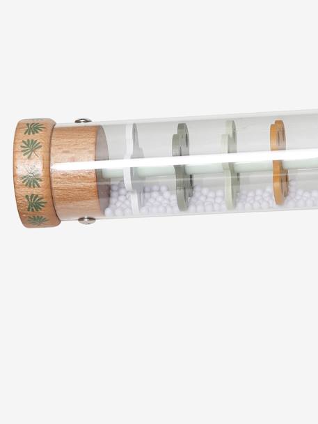 Bâton de pluie géant en bois FSC® rose+VERT MOYEN UNI AVEC DECOR - vertbaudet enfant 