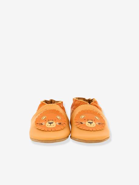 Chaussons cuir souple bébé Grooar © camel - vertbaudet enfant 