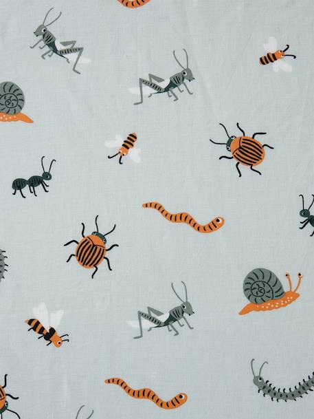 Effen hoeslaken kind MA CABANE Oeko-Tex® blauw - vertbaudet enfant 