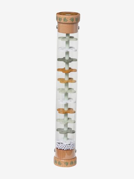 Bâton de pluie géant en bois FSC® rose+VERT MOYEN UNI AVEC DECOR - vertbaudet enfant 
