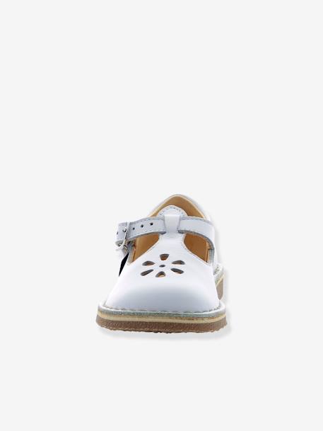 Sandales cuir tannage végétal Dingo 2 blanc+marine - vertbaudet enfant 