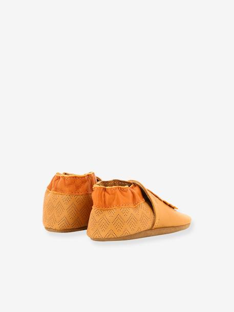Chaussons cuir souple bébé Grooar © camel - vertbaudet enfant 