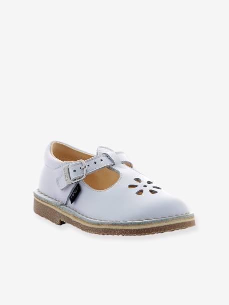 Sandales cuir tannage végétal Dingo 2 blanc+marine - vertbaudet enfant 