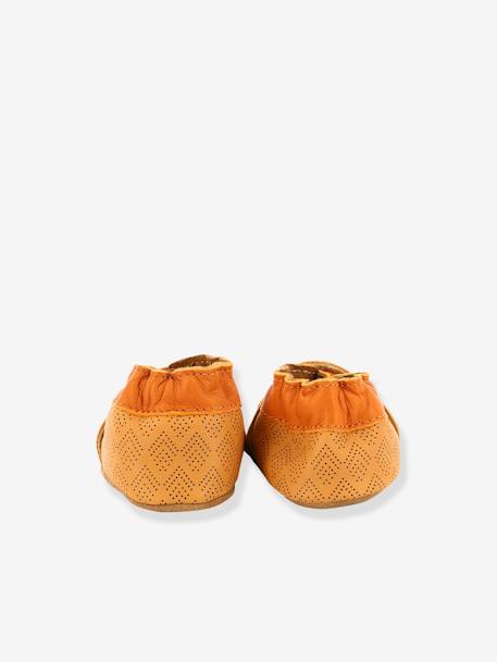 Chaussons cuir souple bébé Grooar © camel - vertbaudet enfant 