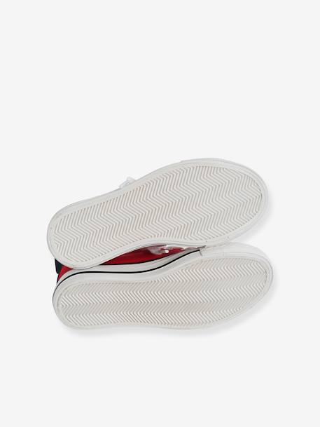 Elastische stoffen sneakers baby jongen marineblauw+rood - vertbaudet enfant 