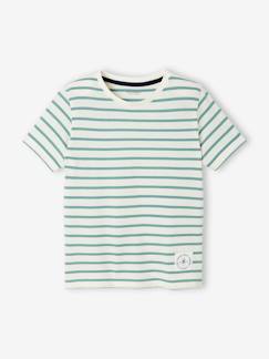 Garçon-T-shirt, polo, sous-pull-T-shirt garçon rayé manches courtes