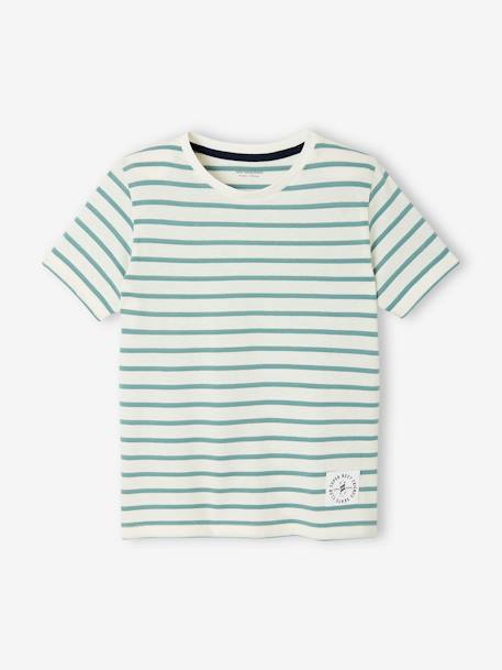Garçon-T-shirt garçon rayé manches courtes