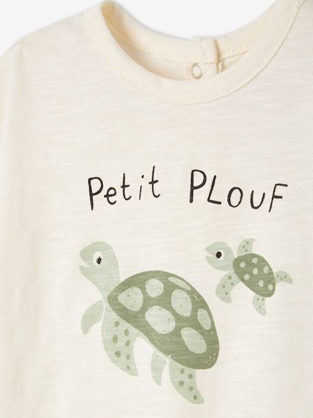 T-shirt bébé motif animalier manches courtes beige - vertbaudet enfant 