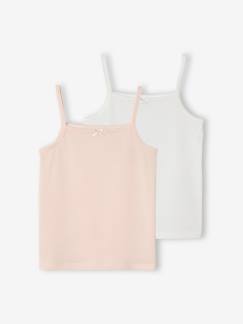 Meisje-Ondergoed-T-shirt-Set van 3 effen meisjes onderhemdjes Oeko-Tex®.