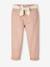 Pantalon Mom et sa ceinture en gaze de coton fille moutarde+pêche+rose+rouge - vertbaudet enfant 