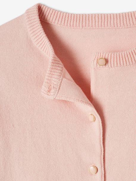 Gilet court à volants fille rose - vertbaudet enfant 