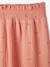Jupe longue en gaze de coton imprimé fleurs fille blush foncé imprimé - vertbaudet enfant 