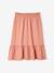 Jupe longue en gaze de coton imprimé fleurs fille blush foncé imprimé - vertbaudet enfant 