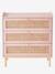 Commode en cannage POÉSIE rose+vert - vertbaudet enfant 