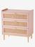 Commode en cannage POÉSIE rose+vert - vertbaudet enfant 