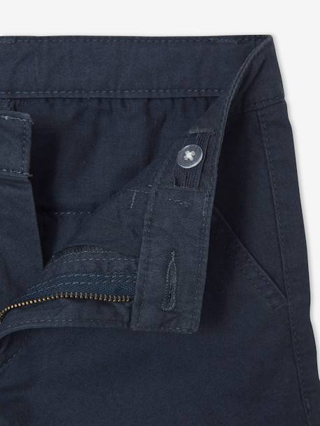 Chino bermuda voor jongens beige+BLAUW+grijsblauw+groen+rood+zandbeige - vertbaudet enfant 