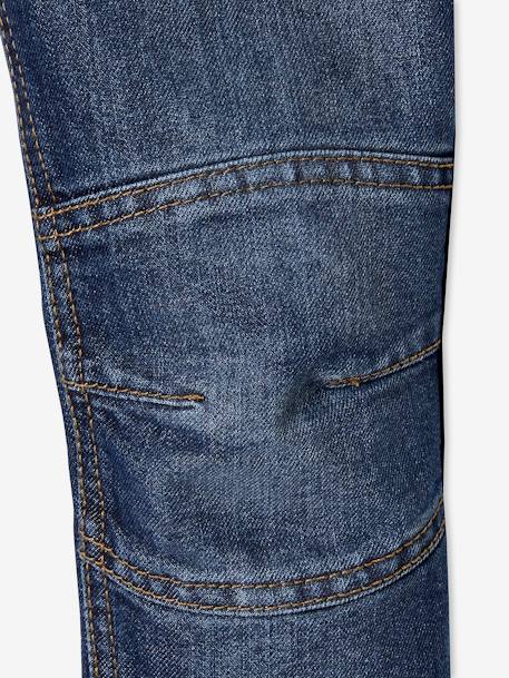 Jean garçon droit indestructible morphologique FIN denim brut+STONE - vertbaudet enfant 