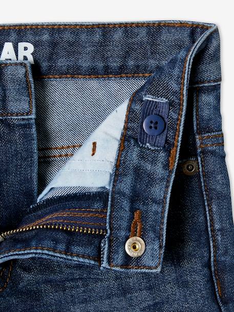Jean garçon droit indestructible waterless DENIM BRUT+denim gris+STONE - vertbaudet enfant 