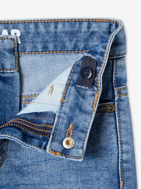 Jean garçon droit indestructible morphologique FIN denim brut+STONE - vertbaudet enfant 