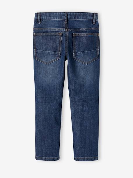 Jean garçon droit indestructible waterless DENIM BRUT+denim gris+STONE - vertbaudet enfant 