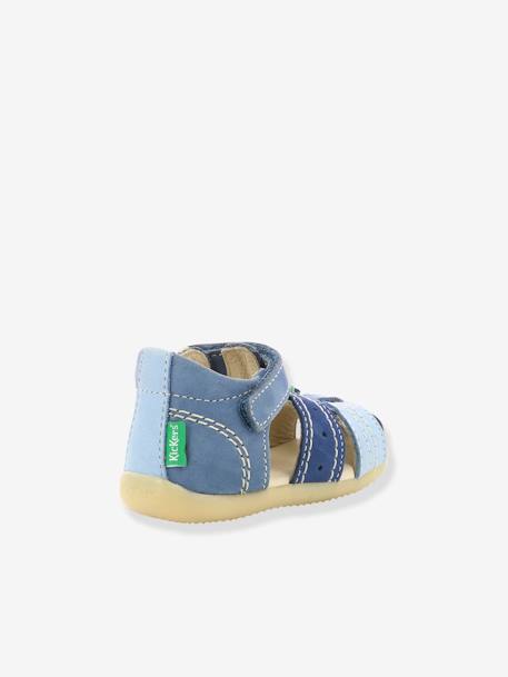 Sandales cuir bébé Bigbazar-2 Iconique Biboo KICKERS® bleu tricolore - vertbaudet enfant 
