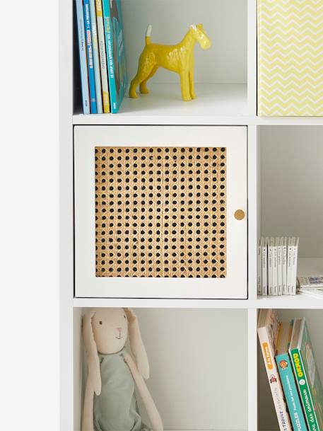 Porte pour meuble à cases cannage Blanc - vertbaudet enfant 